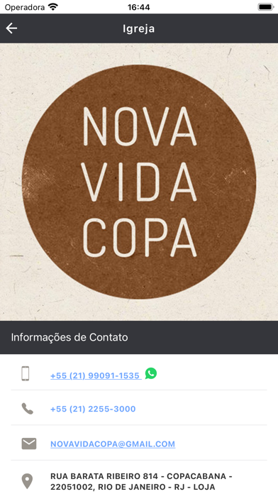 Nova Vida Copa Screenshot