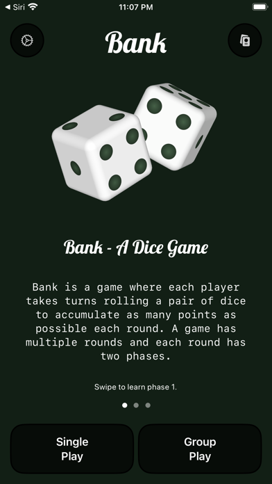 Bank - A Dice Game Screenshot