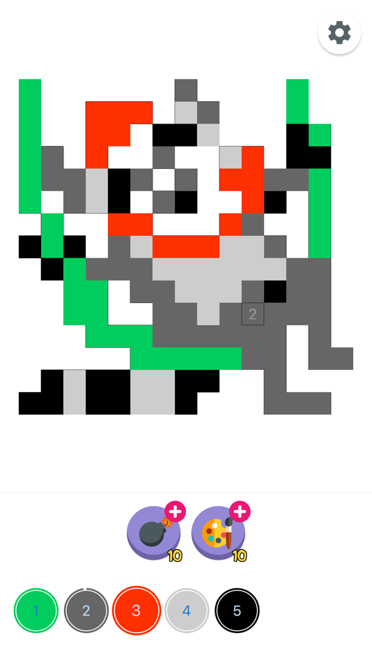 #8. Pixel Coloring Games by Number (iOS) 由: Ilya Morozov