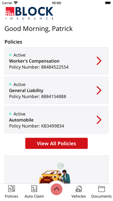 Block Insurance Mobile Screenshot