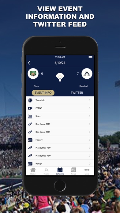 Akron Zips Athletics Screenshot 4 - AppWisp.com Akron Zips Athletics Screenshot 4 - AppWisp.com