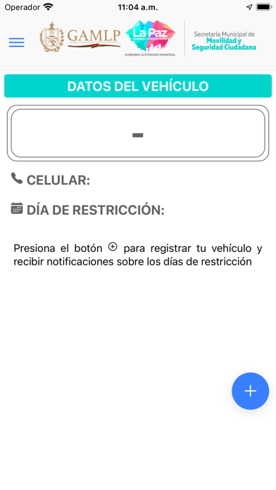 Restricción Vehicular La Paz Screenshot