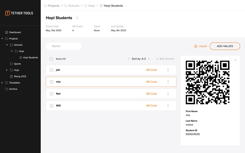 Tether Tools QR Code Generator app screenshot 3