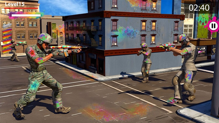 Paintball shootout-Color blast