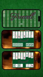 simple freecell card game app iphone screenshot 2