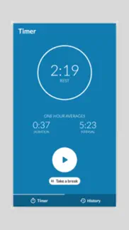 contraction timer app. iphone screenshot 2
