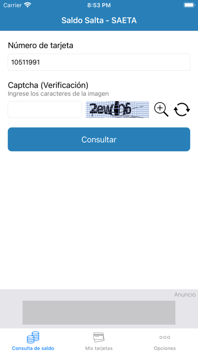 Saldo Colectivos Salta Screenshot