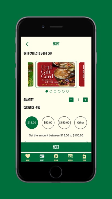 Urth Caffé Online Ordering Screenshot