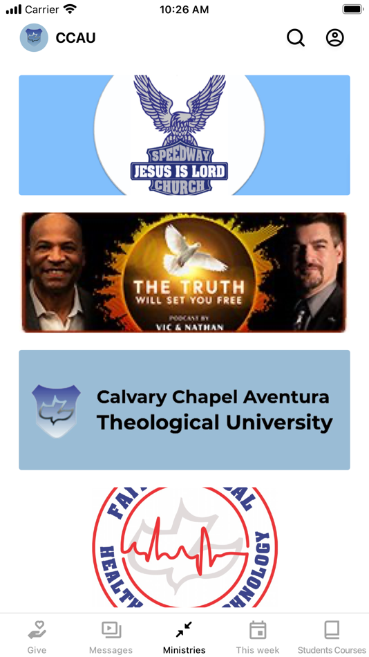 #2. CCA.University (iOS) 由: Calvary Chapel Aventura, Inc.