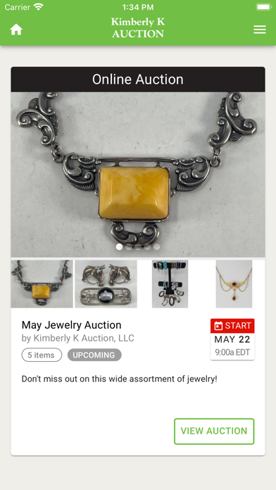 Kimberly K Auction Screenshot