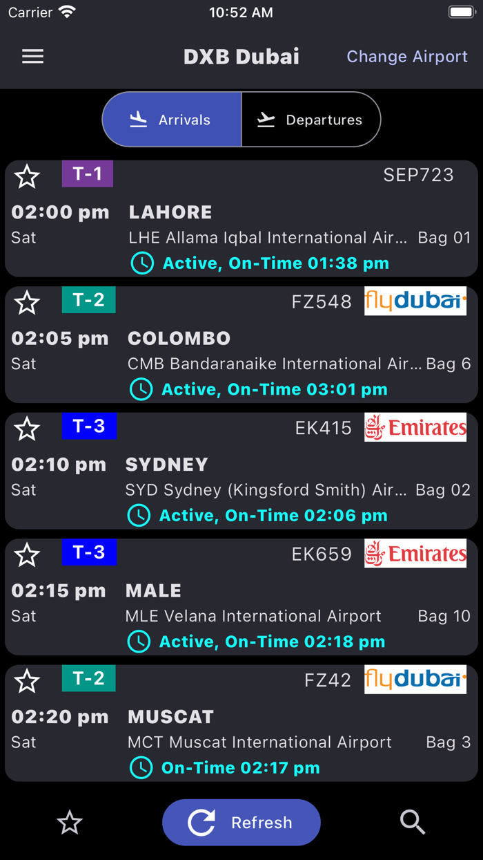 Dubai Airport Flight Info