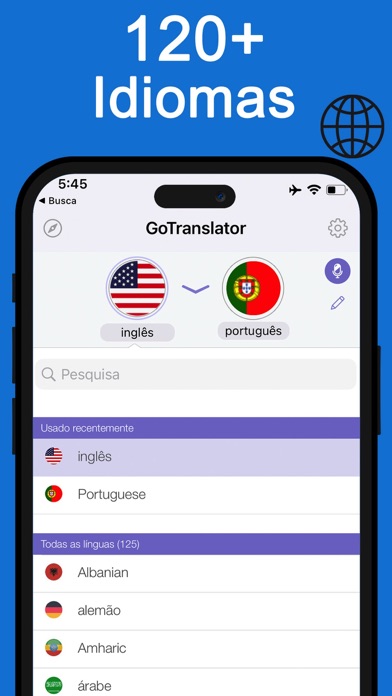 Tradutor de Voz Texto Tradução