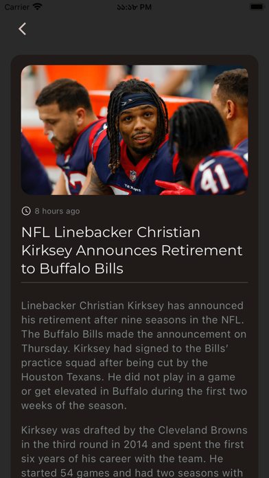 BOVADA x NFL Screenshot