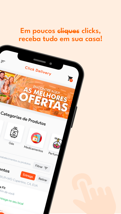 Click Delivery App Screenshot