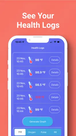 Game screenshot Body Temperature App Tracker ◉ apk