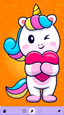Game screenshot Kyra's Unicorn Coloring apk