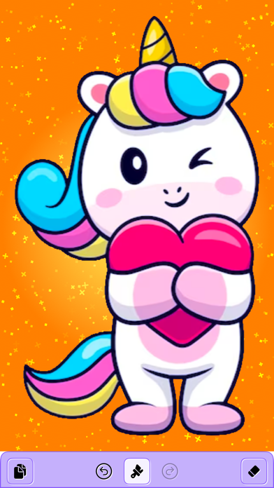 Kyra's Unicorn Coloring Screenshot