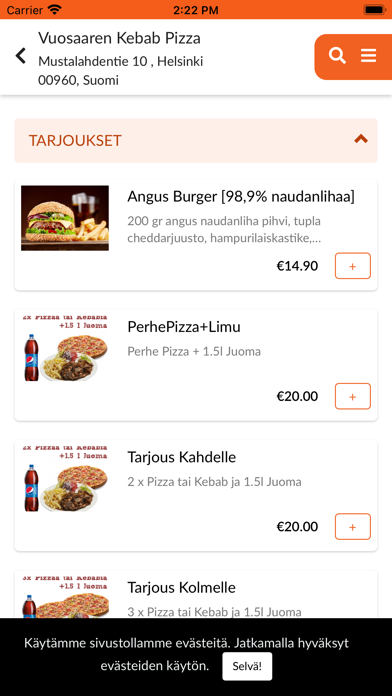 Vuosaaren Kebab Pizza Screenshot