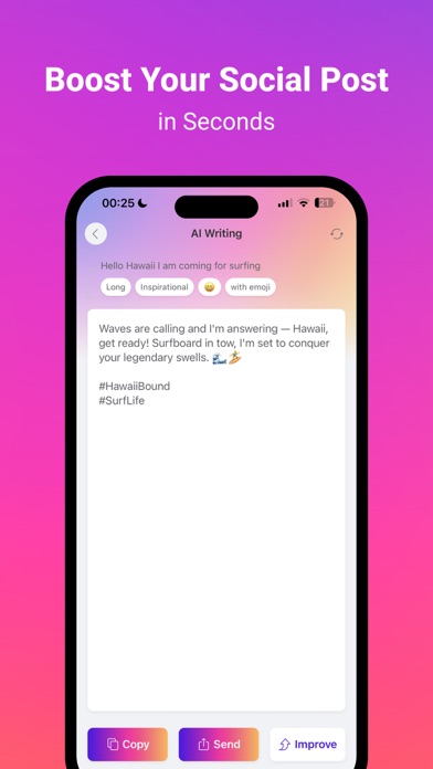 Caption Writer AI Screenshot