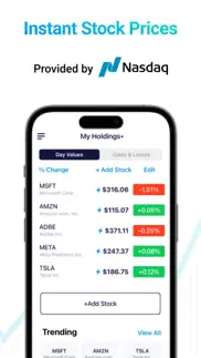 stocks+ app iphone screenshot 1
