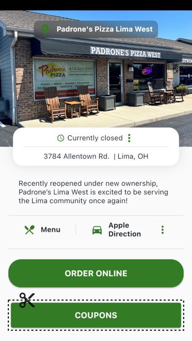 Padrone’s Pizza Lima Screenshot
