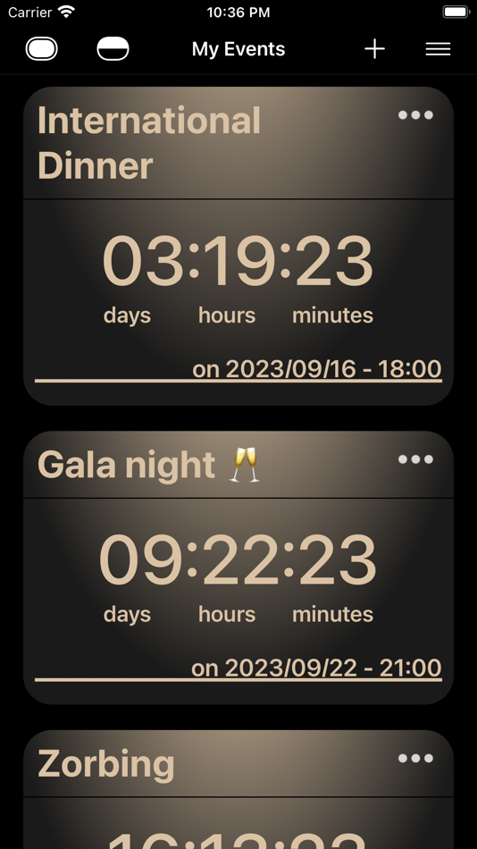 #10. My Events - Countdown (iOS) 由: Matei Ciurezu