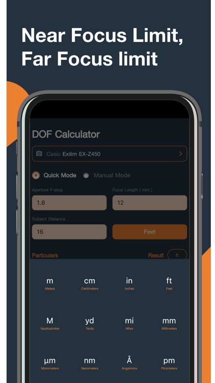 DOF Calculator for Photography screenshot-4