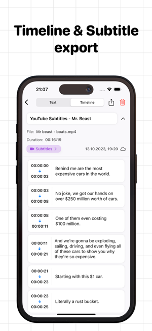 Transcribe ~ Speech to Text Screenshot