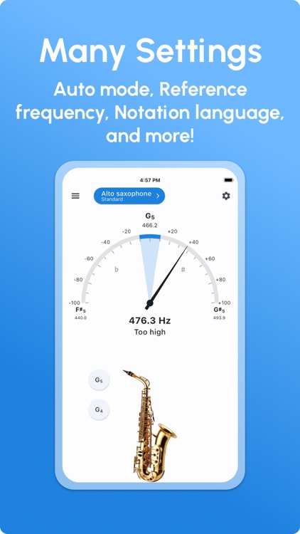 Saxophone Tuner - LikeTones screenshot-3