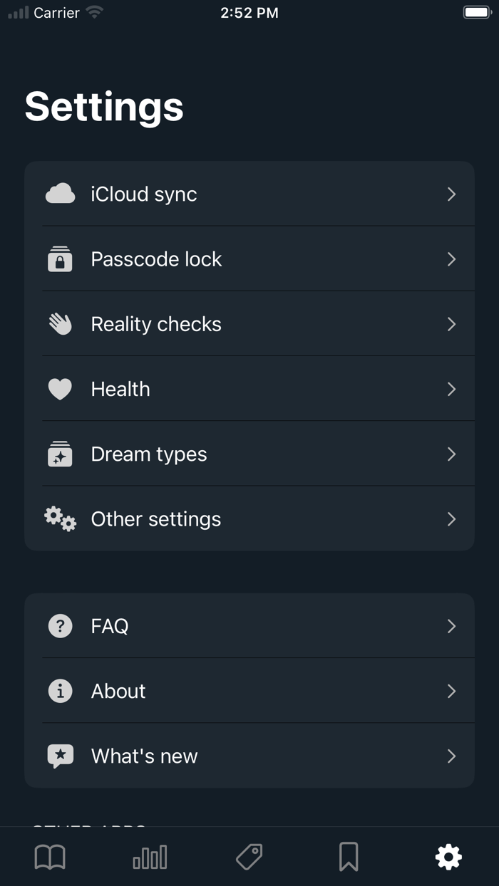 Dreams Your dream journal