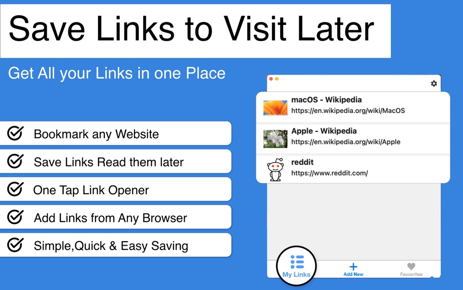 Mylinks: Bookmark & Read Later - 1.2 - (macOS)