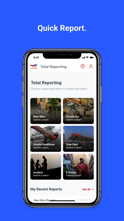 TotalEnergies Reporting App