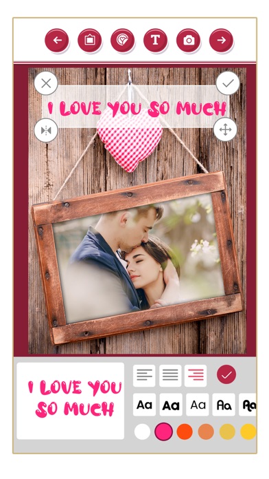 New and romantic love frames Screenshot