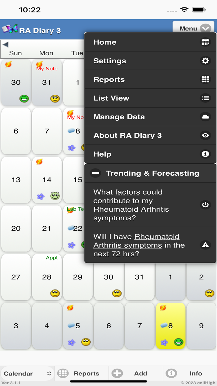 Rheumatoid ArthritisDiary 3