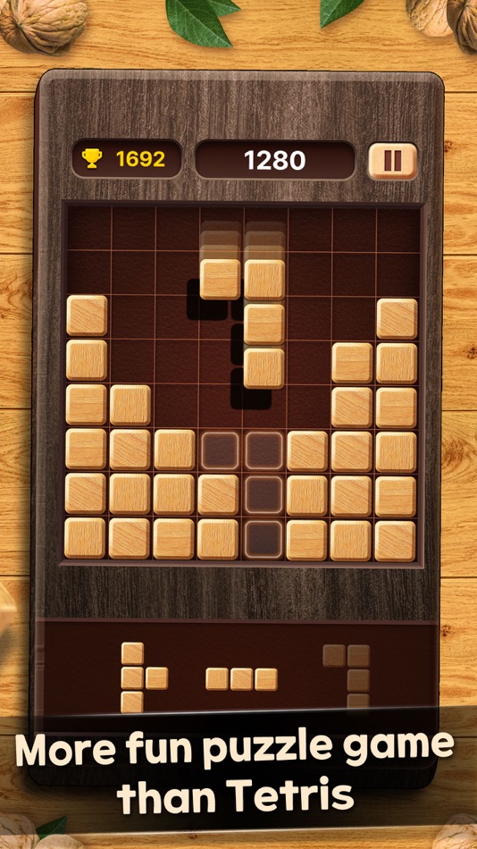 #3. Walnut Wood Block Puzzle (iOS) 由: BUZZ POWDER INC.