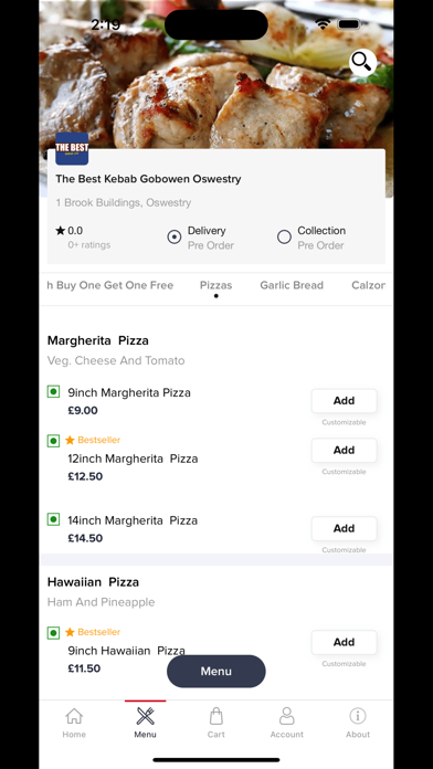 The Best Kebab House Gobowen Screenshot