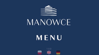 Manowce Restaurant Menu Screenshot