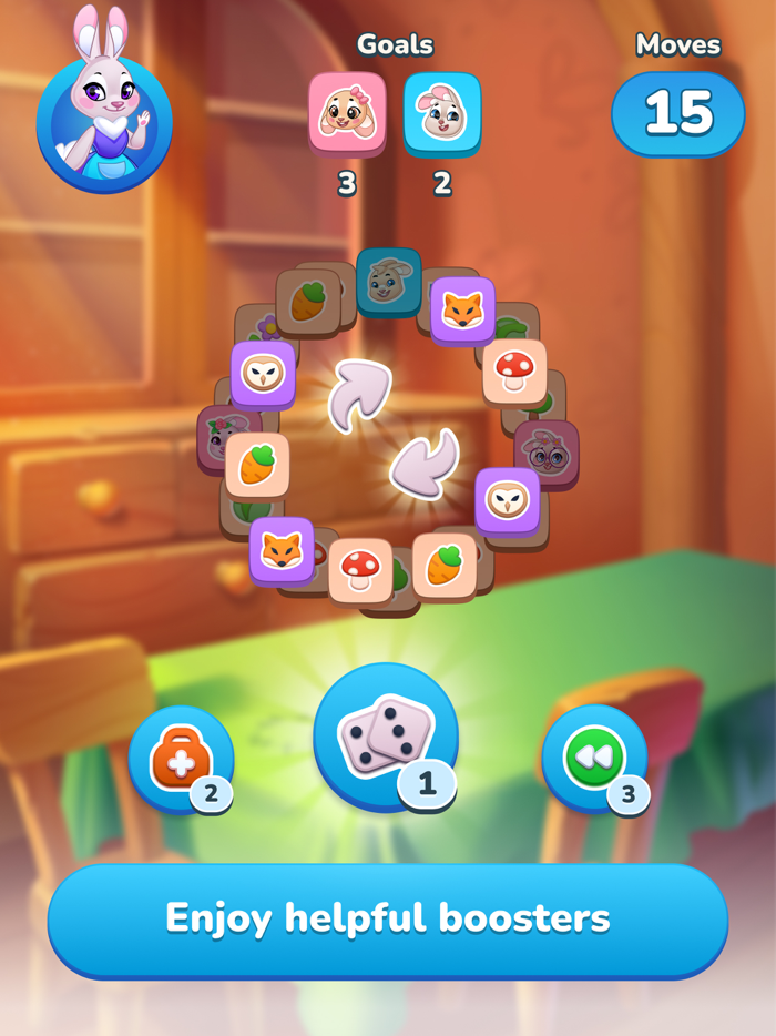 Rabbit Tiles Mahjong Puzzle