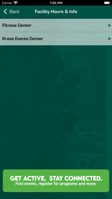UREC at UW-Green Bay Screenshot