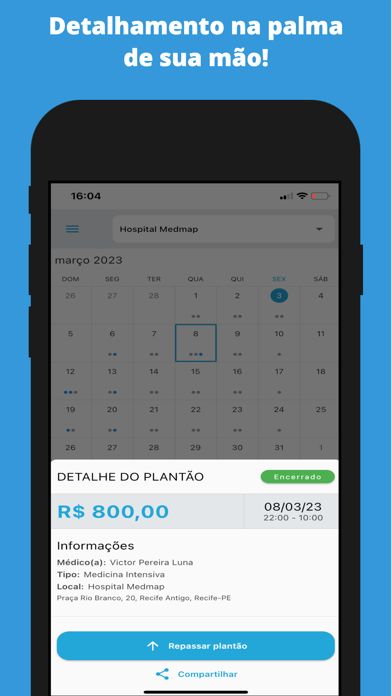 MedMap Plantões Screenshot