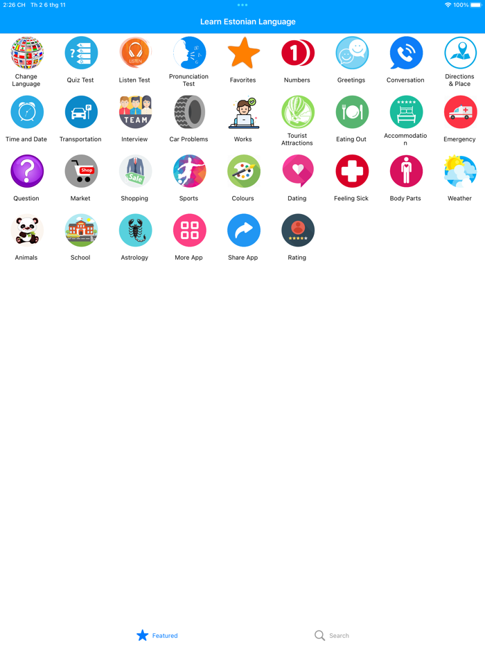 Learn Estonian Travel Offline