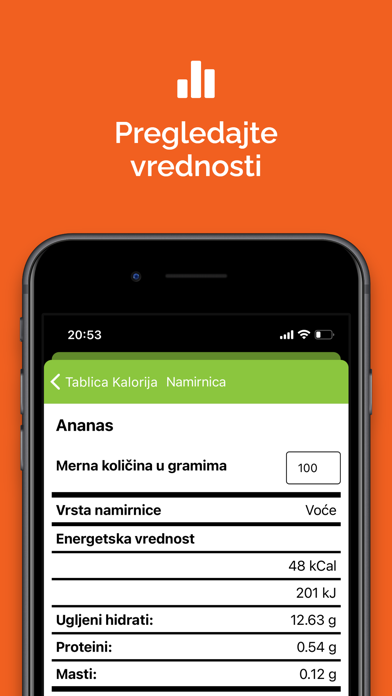 Tablica Kalorija Screenshot