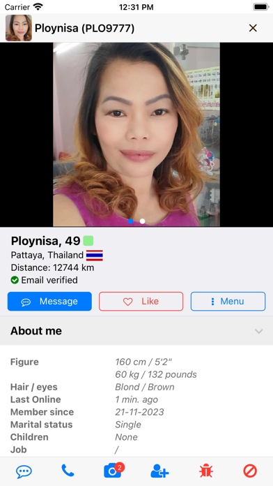 Thaikisses Thai Dating Screenshot