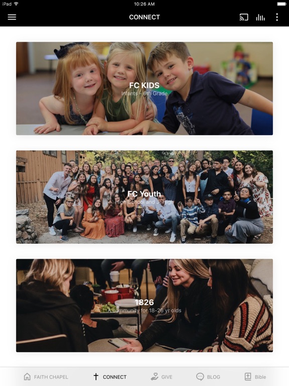Faith Chapel iPad screenshot 2 - Lifestyle app