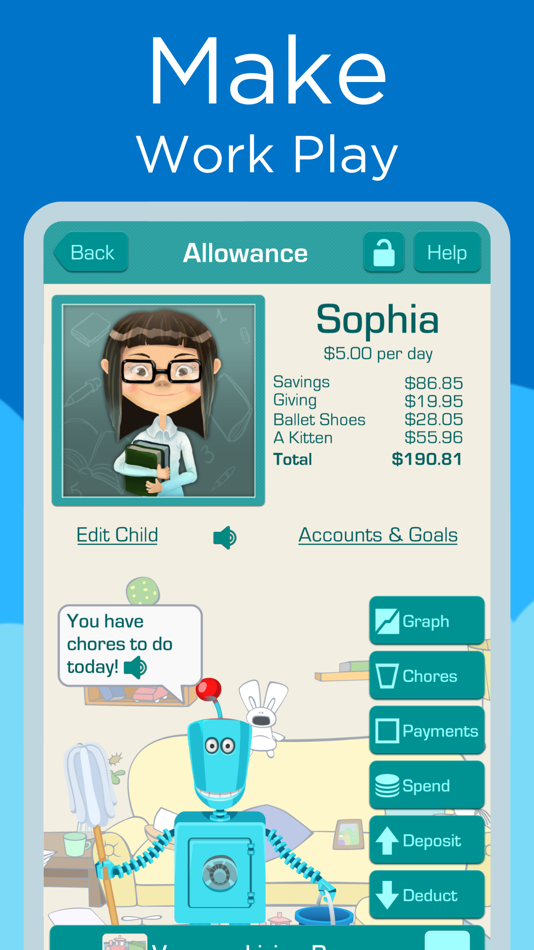 #3. Chores & Allowance Bot (iOS) 由: WingBoat.com