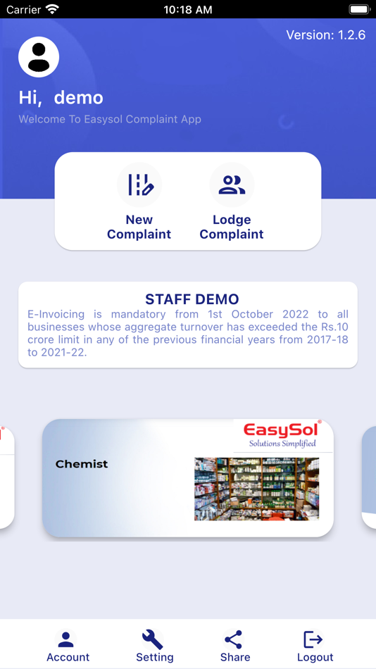 #8. EasySol Complaint (iOS) 由: Excelsior Softwares Private Limited