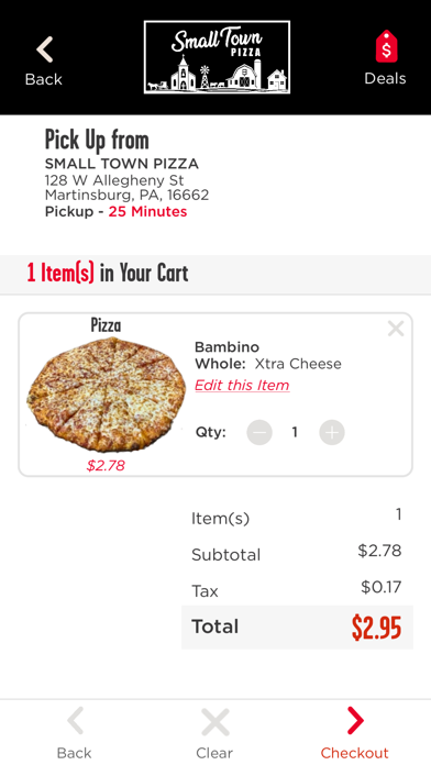 Small Town Pizza Screenshot