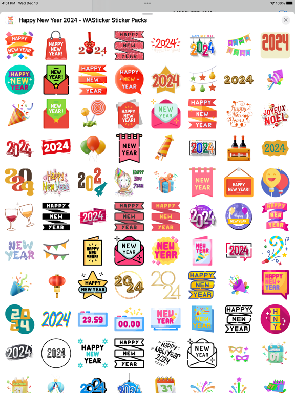 Screenshot #6 pour Happy New Year 2024 -WASticker