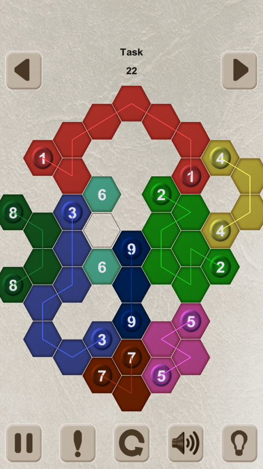 #6. Color Lines. Hexagon (iOS) 由: Ruslan Goncharenko
