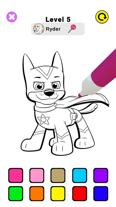 Paw Ryder Coloring Pups Screenshot